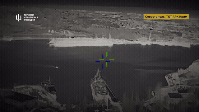 Ukrainian Defense Intelligence Strikes Two Russian Black Sea Fleet Landing Ships and Radar System in Sevastopol