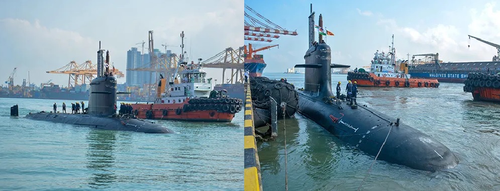 Indian Submarine INS Karanj Docks in Colombo Ahead of Sri Lanka&rsquo;s Independence Day  celebrations