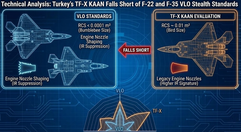 Technical Analysis: Turkey&rsquo;s TF-X KAAN Falls Short of F-22 and F-35 VLO Stealth Standards