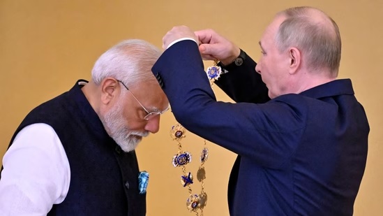 PM Modi to Receive Russia&rsquo;s Highest Civilian Honour for &ldquo;Outstanding Service&rdquo;
