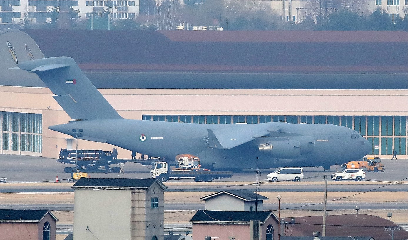 UAE Urgently Airlifts Cheongung-II Missile Defense Battery From South Korea Using Eight C-17 Aircraft