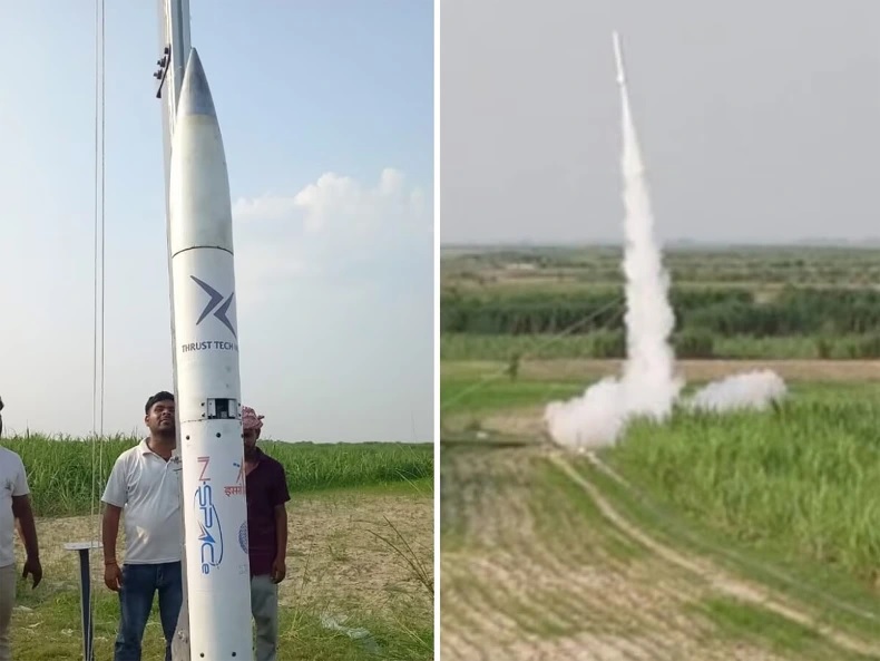 ISRO Makes History with First Rocket Launch from Kushinagar, Uttar Pradesh