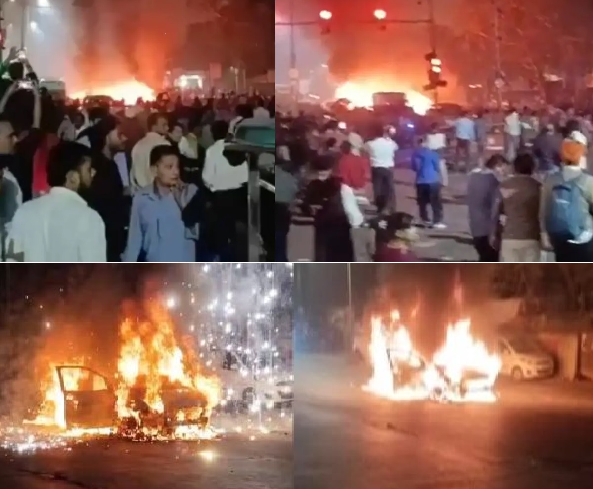 Massive Blast Near Red Fort Metro Station Suspected as Terror Attack, Many Death