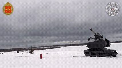 Russian Military Unveils Robotic Kurier Platform with Bagulnik-82 Auto-Loading Mortar