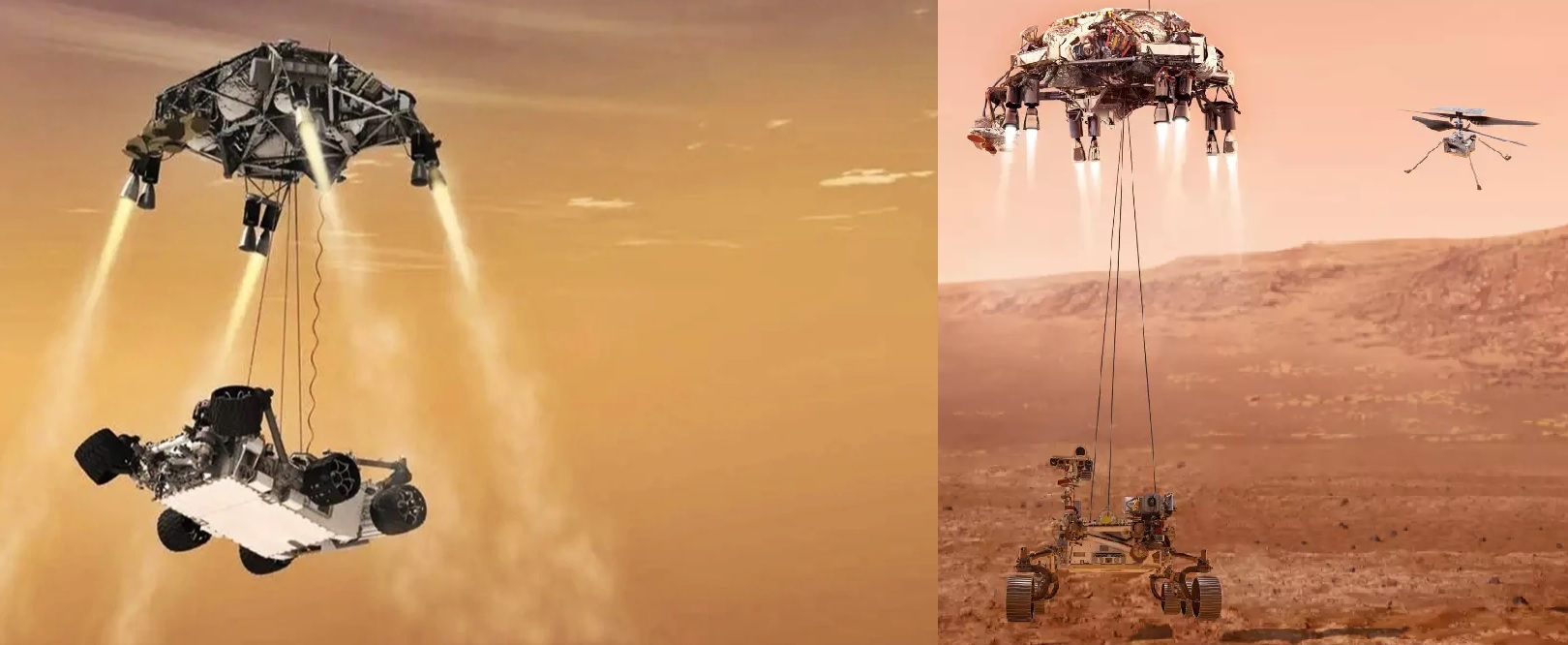 ISRO's Mangalyaan-2 Mission with Sky Crane Landing and Helicopter Exploration