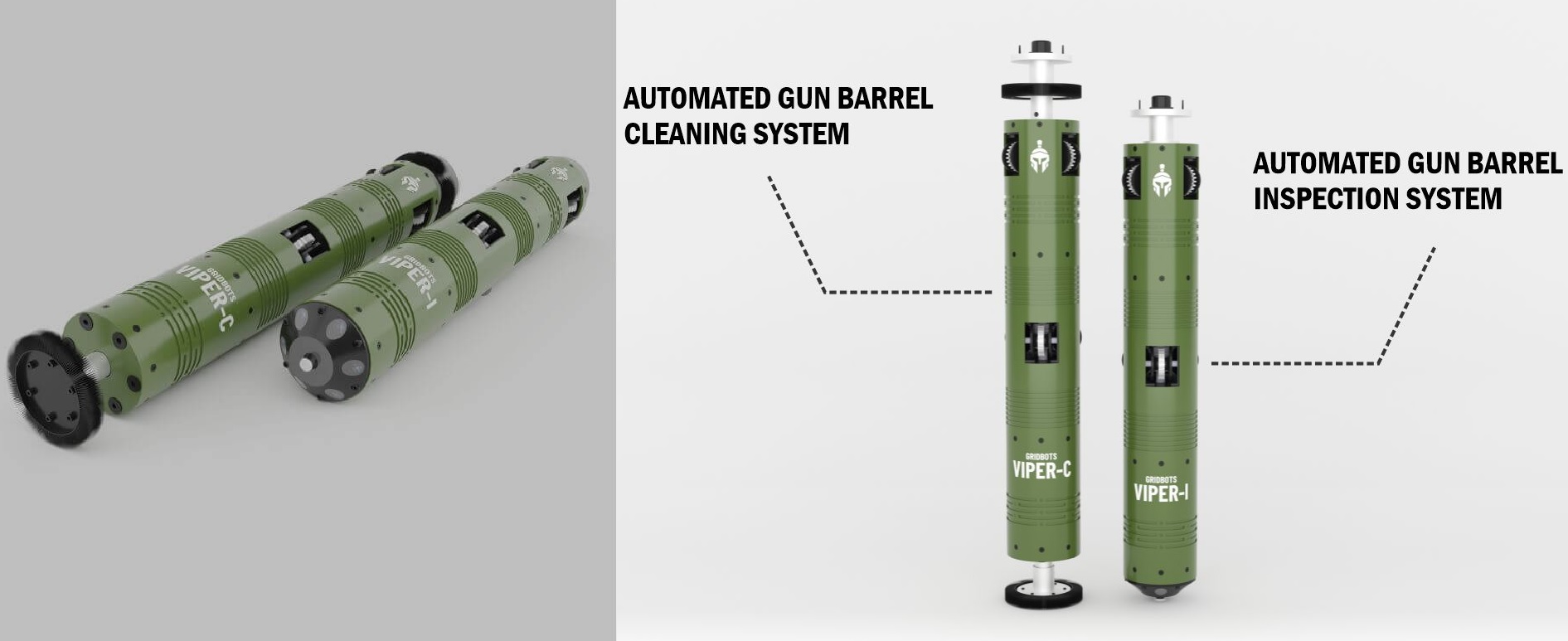Indian Army Trials Advanced Gridbots VIPER Robot for Automated Gun Barrel Inspection and Cleaning