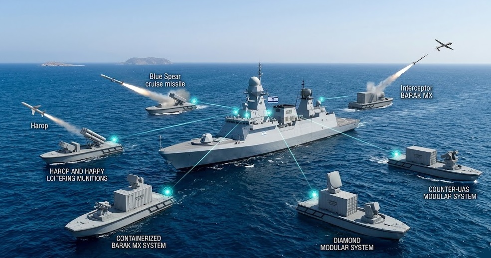 IAI Unveils DIAMOND Hybrid Modular Naval Warfare Solution for Frigates