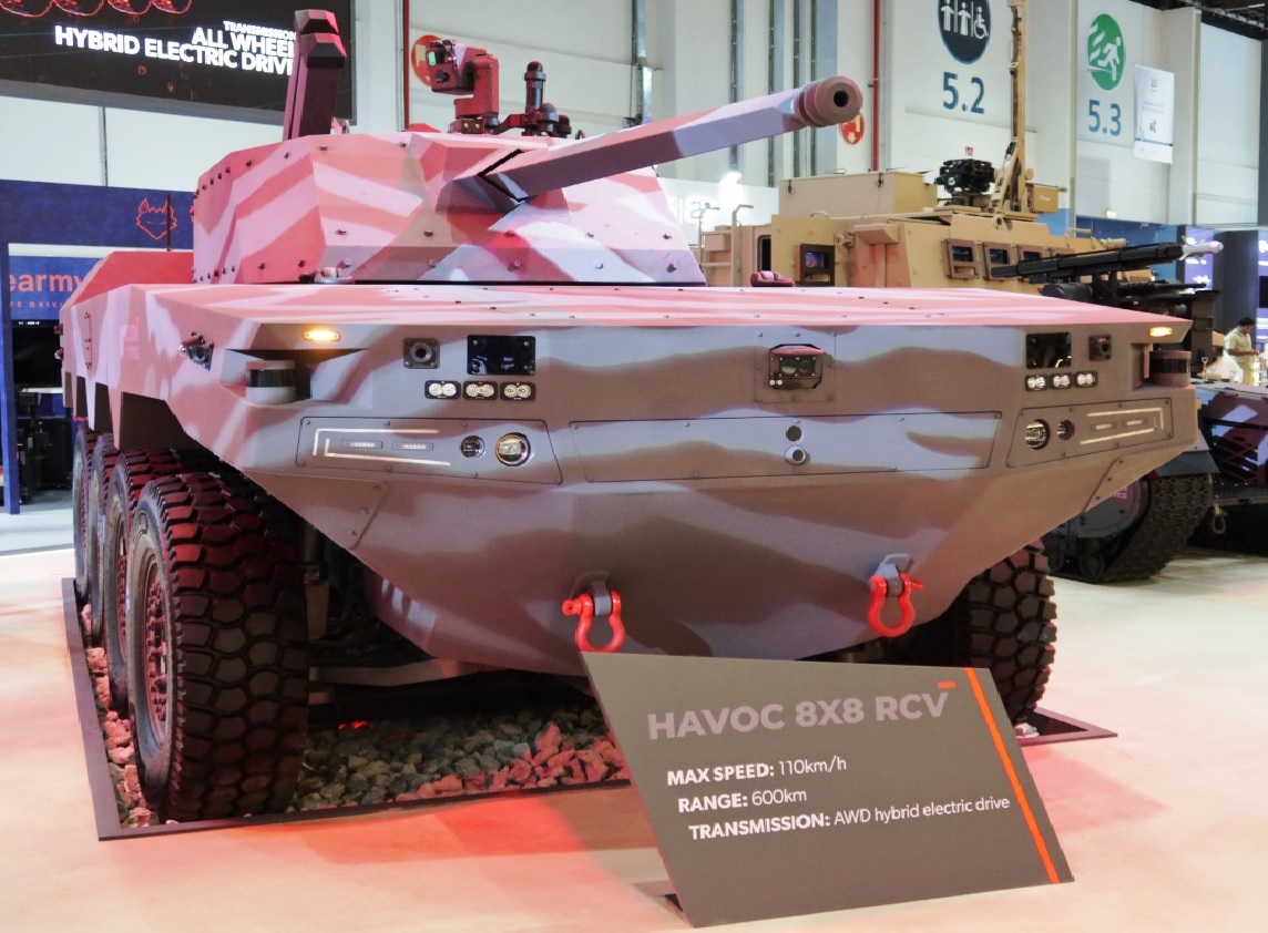Milrem Robotics Unveils HAVOC 8×8 Unmanned Ground Vehicle at IDEX 2025