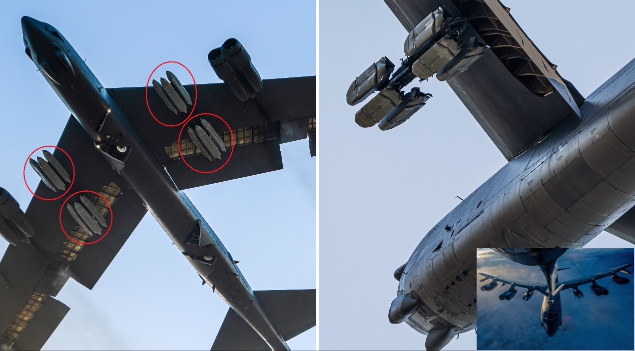 CENTCOM Images Show B-52H Armed with 12 JASSM Payload on Day 20 of Operation Epic Fury, Contradicting Stockpile Depletion Claims