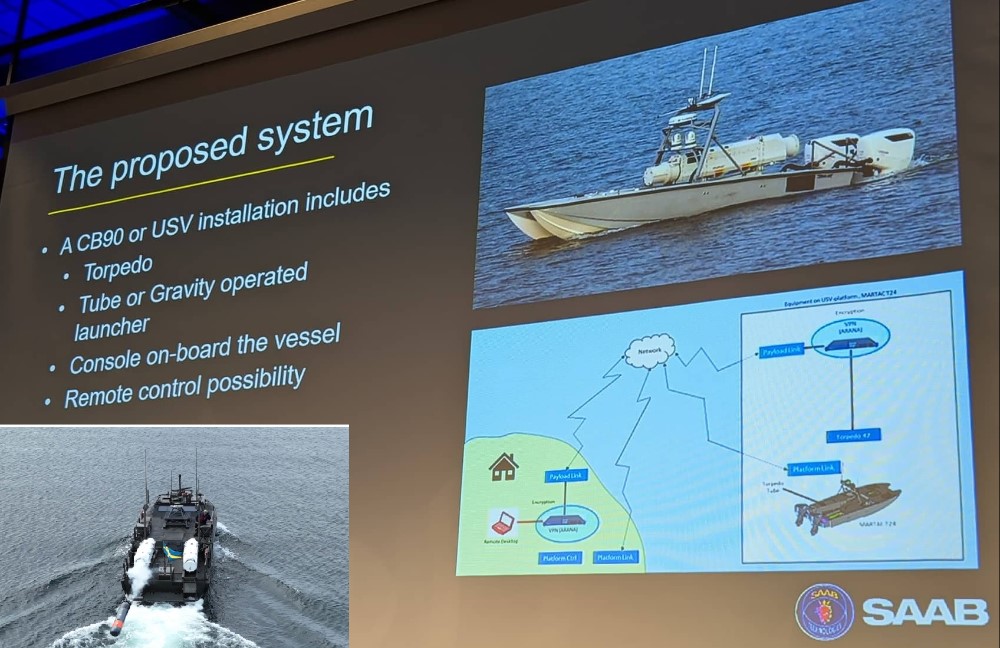 Sweden’s Saab Successfully Fires Lightweight Torpedo from CB 90 Craft and Unmanned Surface Vehicle