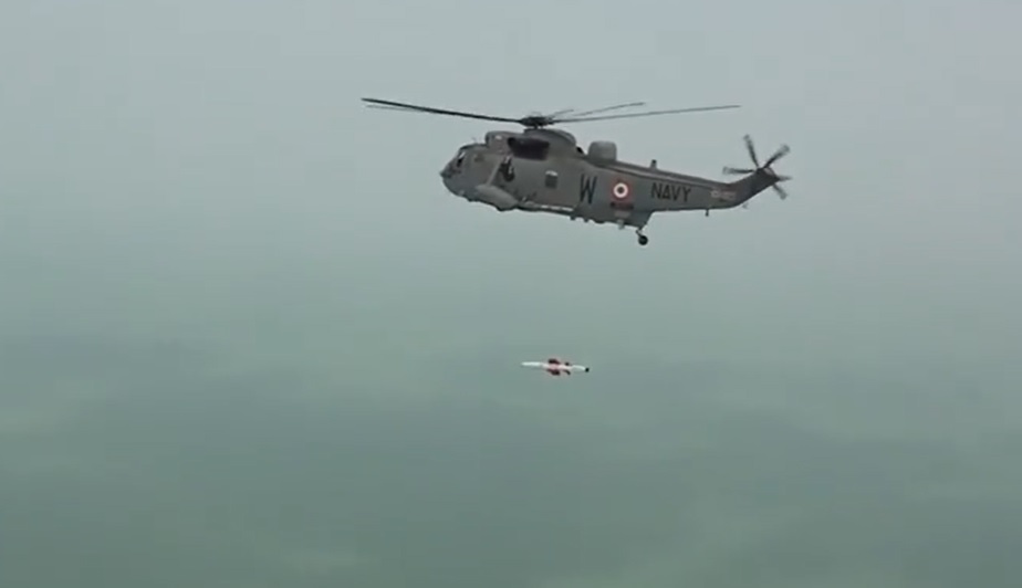DRDO, Indian Navy Conduct First Salvo Launch of Indigenous NASM-SR Missile from Naval Helicopter