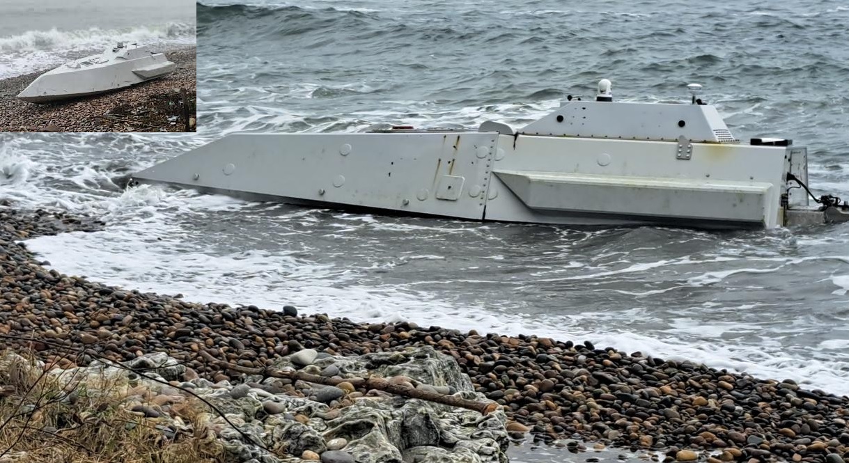 U.S.-Made AEGIR-W Unmanned Surface Vessel Washes Ashore on T&uuml;rkiye&rsquo;s Black Sea Coast