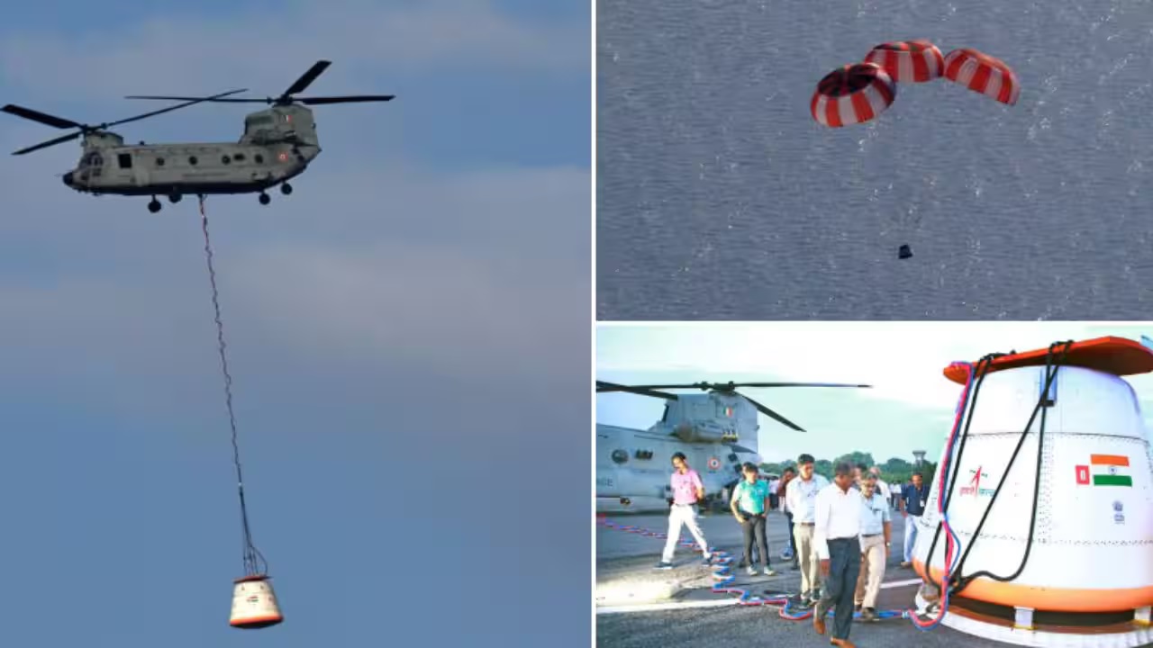 ISRO Successfully Conducts First Integrated Air Drop Test for Gaganyaan Mission