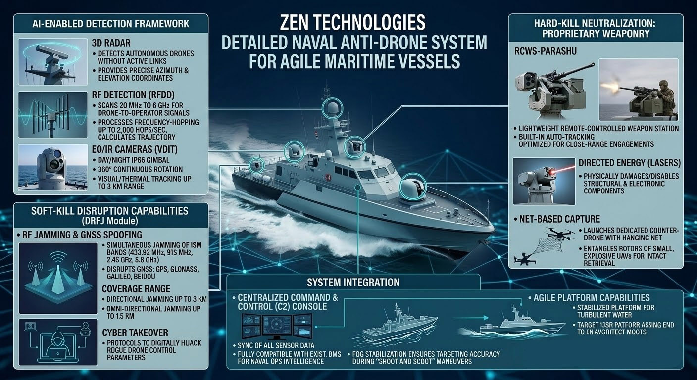 Zen Technologies Proposes Layered Naval Anti-Drone System on Fast Attack Craft for Maritime Operations