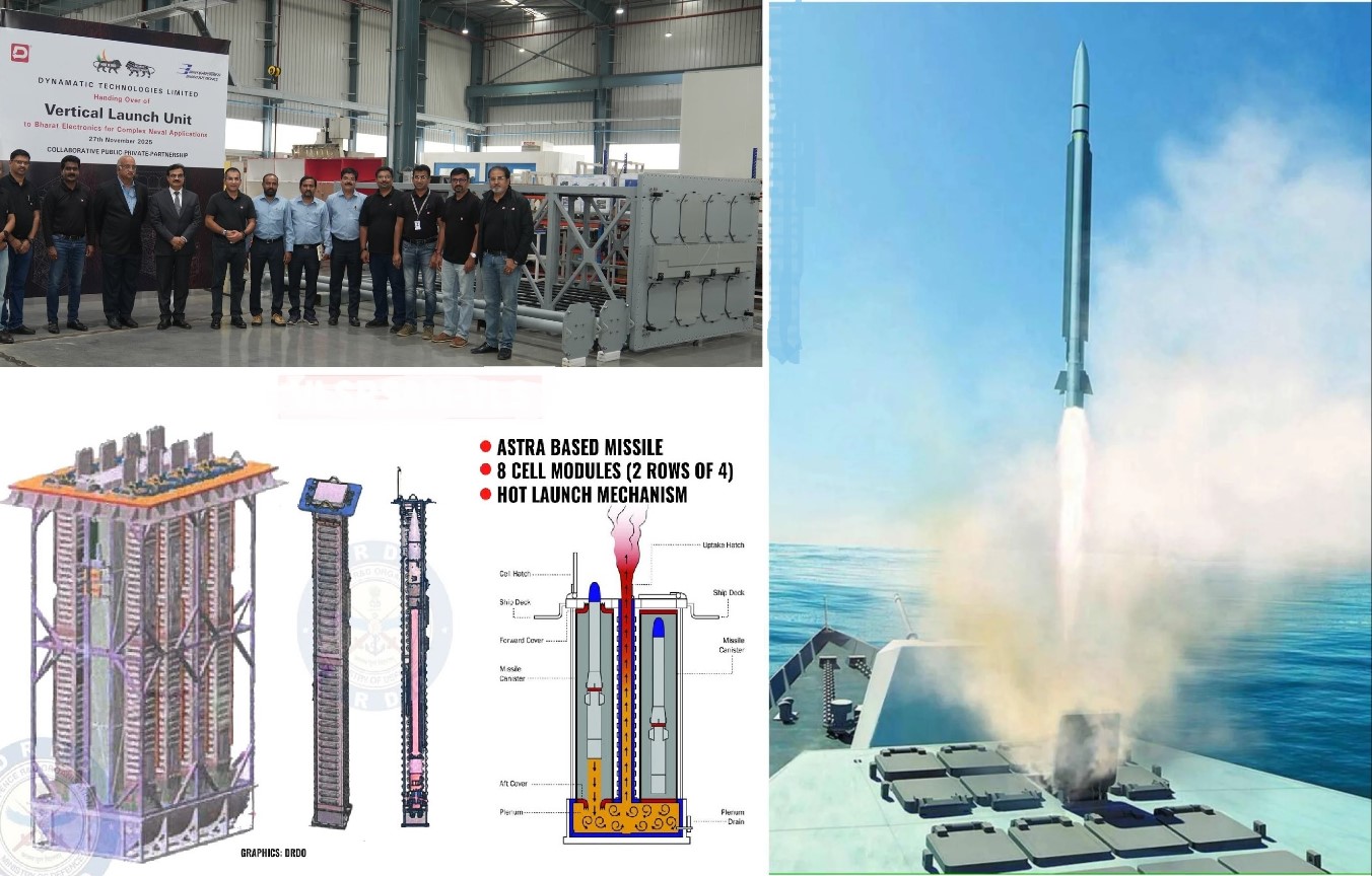 Dynamatic Technologies Hands Over Vertical Launch Unit to BEL for India’s Naval VL-SRSAM System