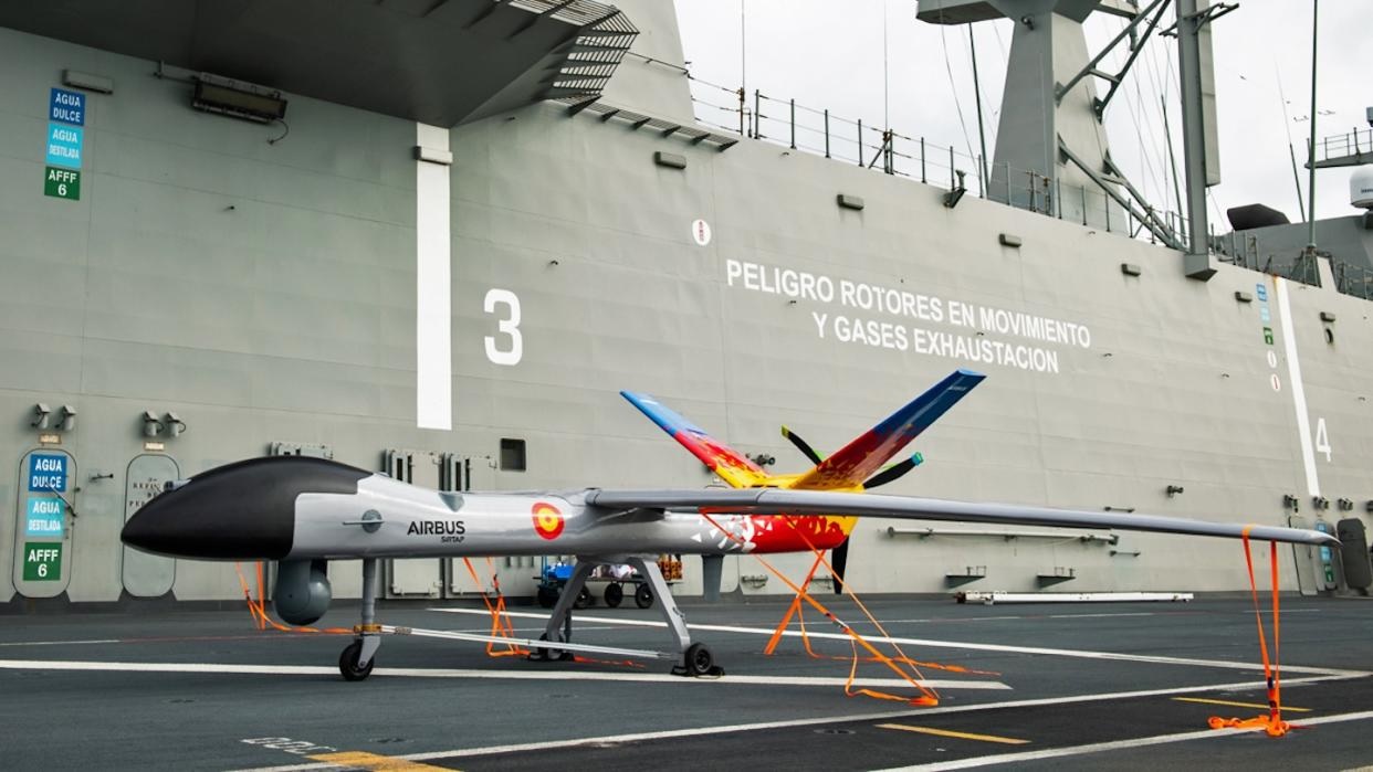 Airbus and Navantia Collaborate to Equip Spanish Navy's Juan Carlos I with SIRTAP Unmanned Aerial Systems