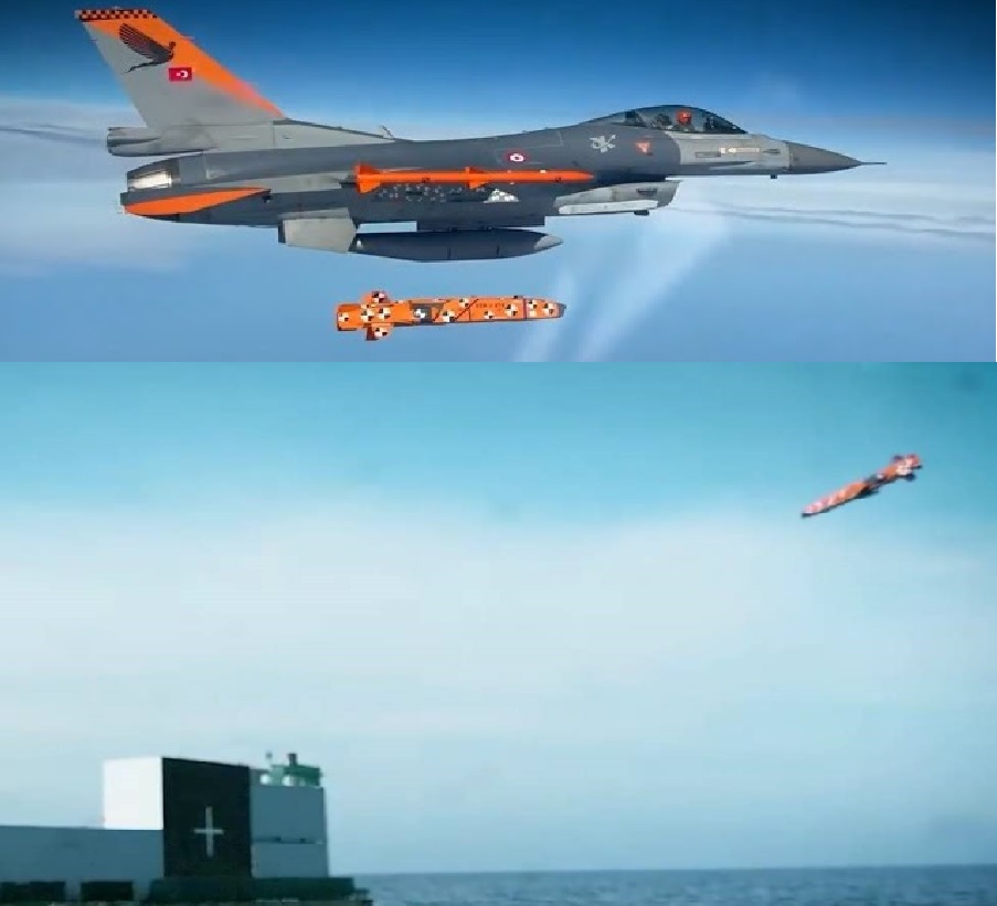 Türkiye’s Indigenous SOM-J Missile Hits Sea Target with Precision in Test Launch