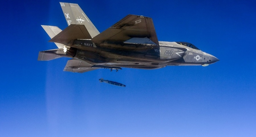 F-35 Achieves Milestone with Dual External Release of GBU-54 LJDAM Precision Bombs