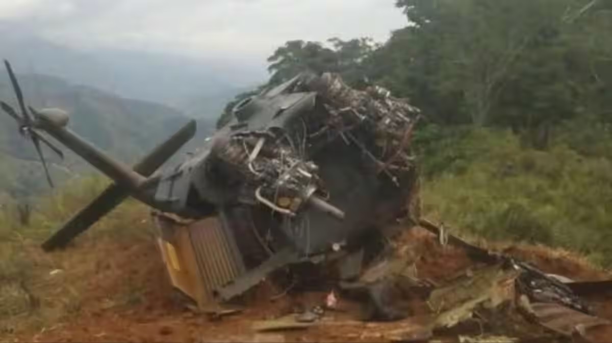 Drone Strike Destroys Colombian Police Black Hawk Helicopter, 12 Killed in Antioquia