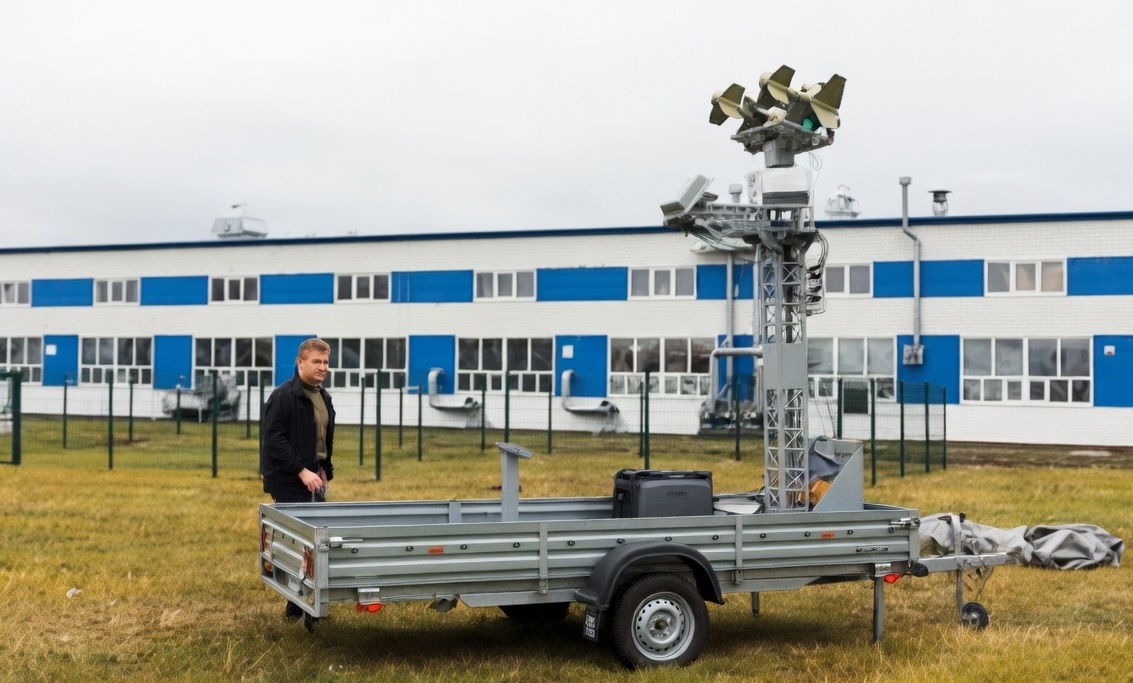 New Footage Shows Russian Yolka Interceptor Drone in Integrated Launcher and Radar Configuration